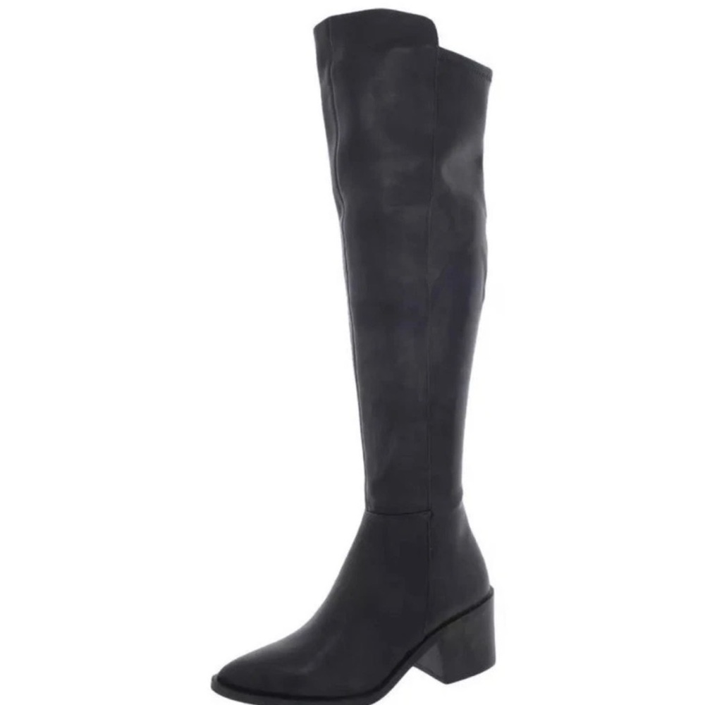 Steve Madden Black Over-The-Knee Butter Soft Leather Boots